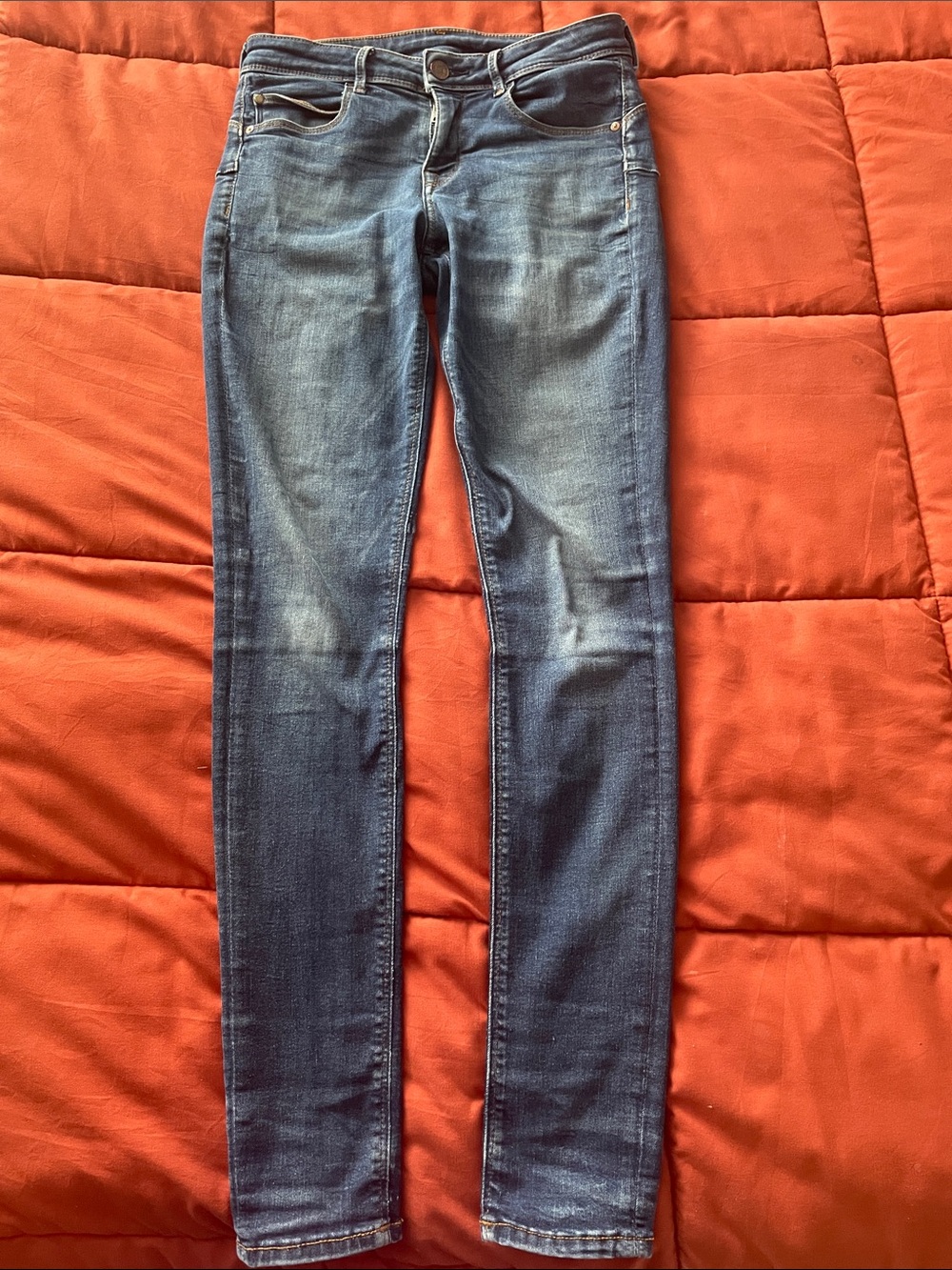 H&M Women's Skinny Jeans - Medium Blue Wash